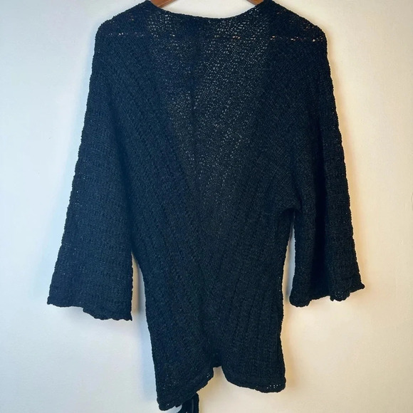Bebe Oversized Mesh Wrap Cardigan - Picture 5 of 5